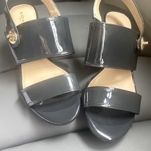 Coach patent leather sling backs size 7 NWOT